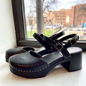 Black Ann Sofi Swedish Hasbeen Sandals